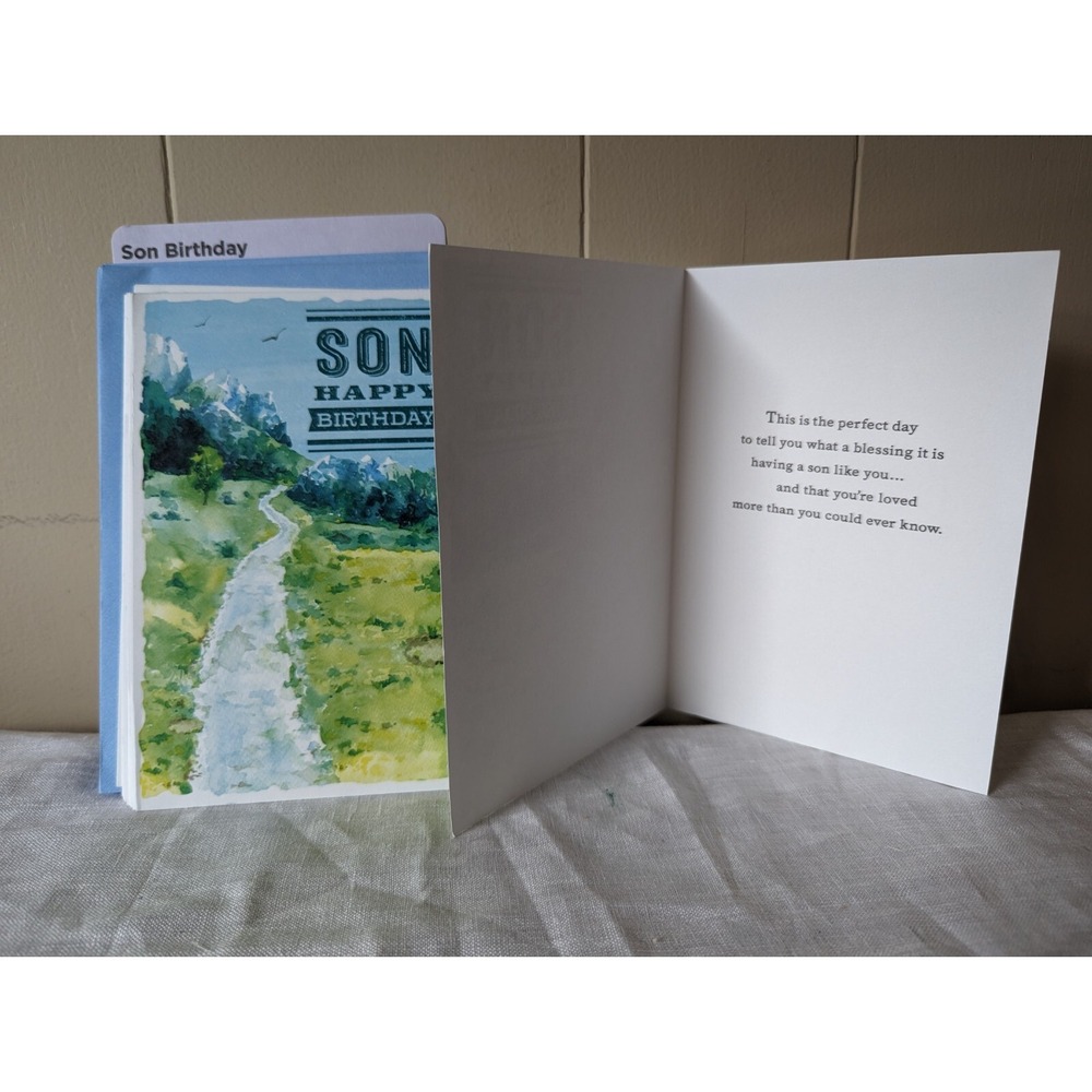 Happy‎ Birthday (Son) Hallmark Heartline Card with Envelopes - Pack of 14